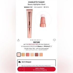 Charlotte Tilbury Beauty Highlighter Wand